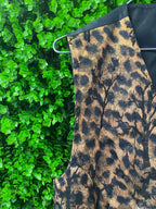Animal Print Button-Up Waistcoat