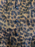 Animal Print Button-Up Waistcoat