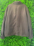 Brown Zip-Up Casual Jacket