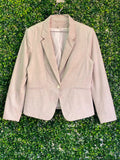 H&M Blush Textured Blazer — 01-front