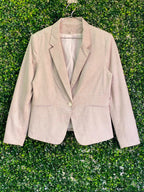 H&M Blush Textured Blazer — 01-front