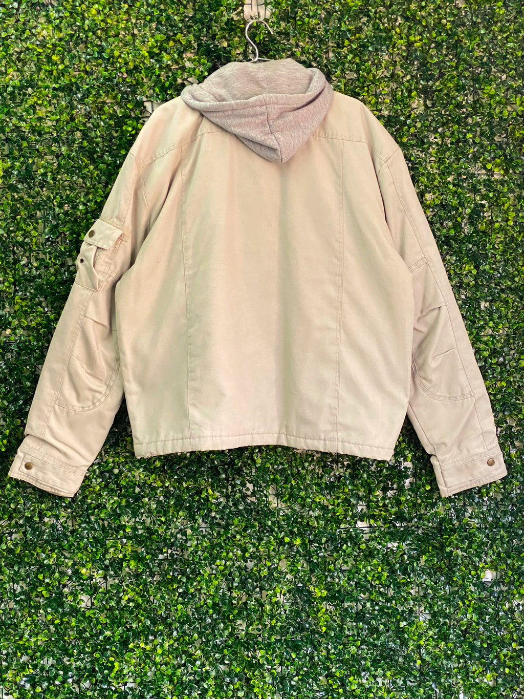 American Era Stone Hooded Utility Jacket — back