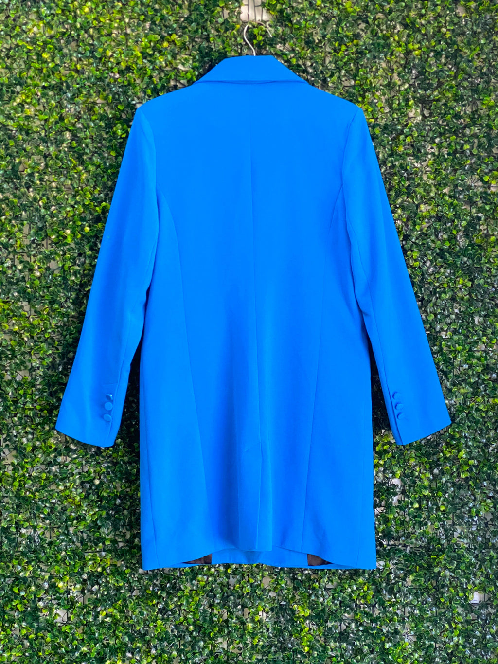 Luella Liella Cobalt Blue Longline Blazer — back