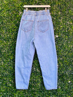 RE: Light Blue Slouchy Ultra High-Rise Jeans — back