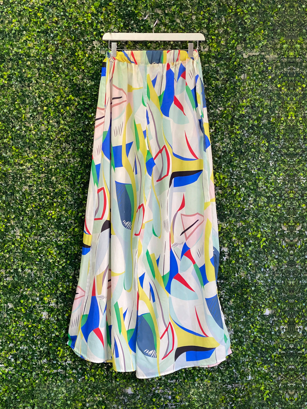 U-STAR Multicolour Abstract Wide Leg Pants — back