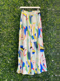 U-STAR Multicolour Abstract Wide Leg Pants — front