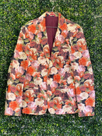 Nikos Rust & Blush Floral Tailored Blazer — front