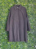 Daniel Hechter Paris Black Longline Tailored Coat — front