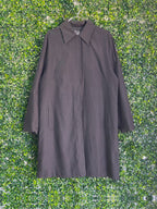 Daniel Hechter Paris Black Longline Tailored Coat — front
