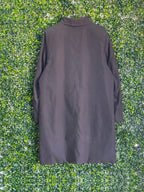 Daniel Hechter Paris Black Longline Tailored Coat — back