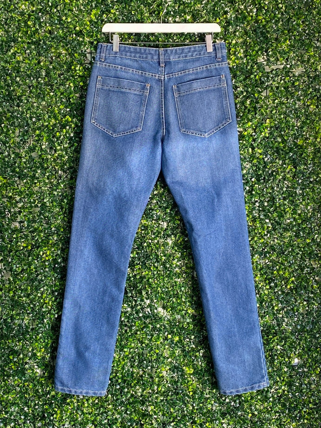 Woolworths Mid-Blue Straight-Leg Jeans — back
