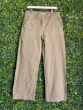 RE:DENIM Khaki Utility Straight-Leg Pants — front