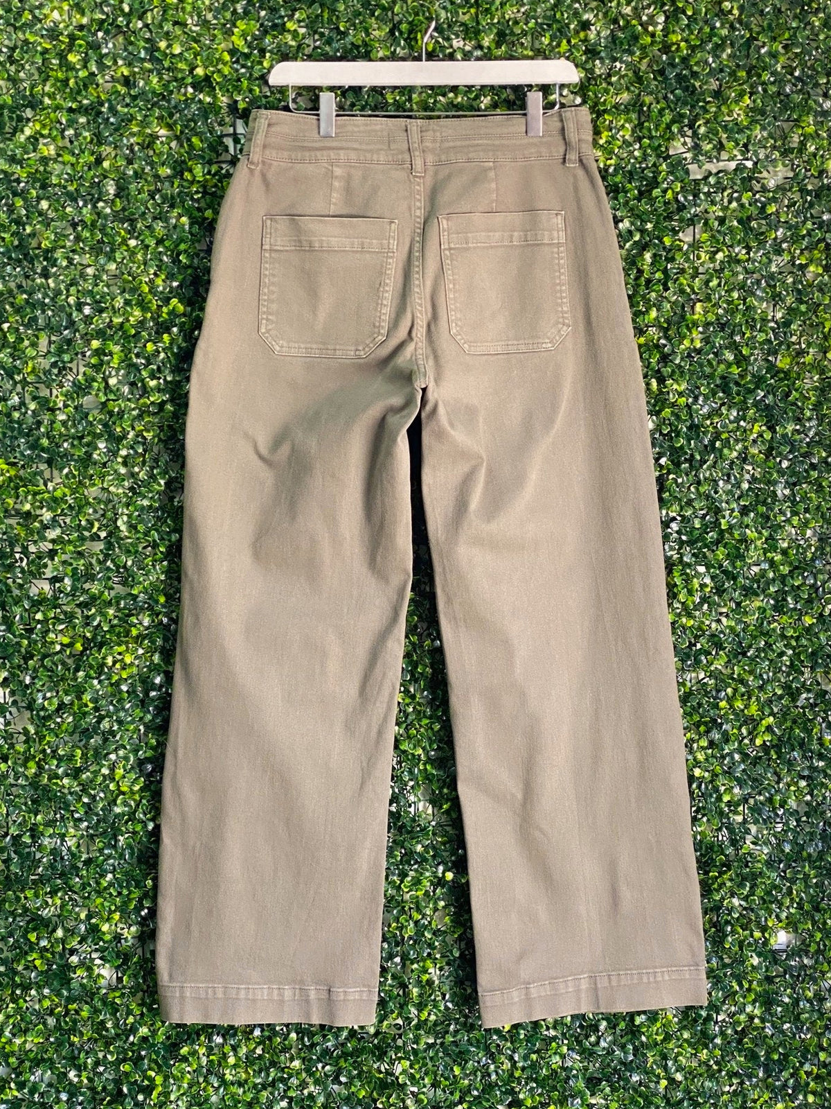 RE:DENIM Khaki Utility Straight-Leg Pants — back
