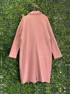 ME&B Dusty Pink Longline Coat — back