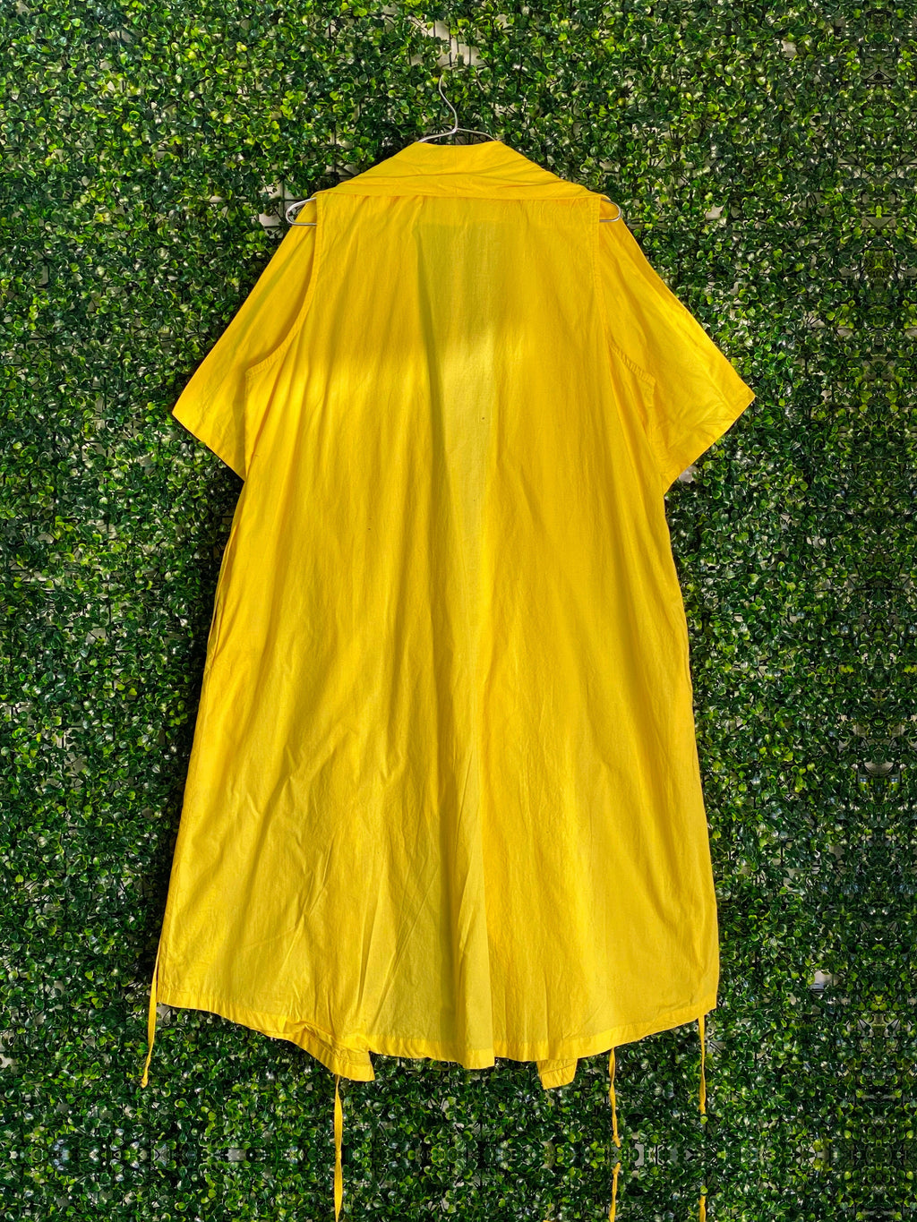 Colleen Eitzen Sunshine Yellow Waterfall Duster — back