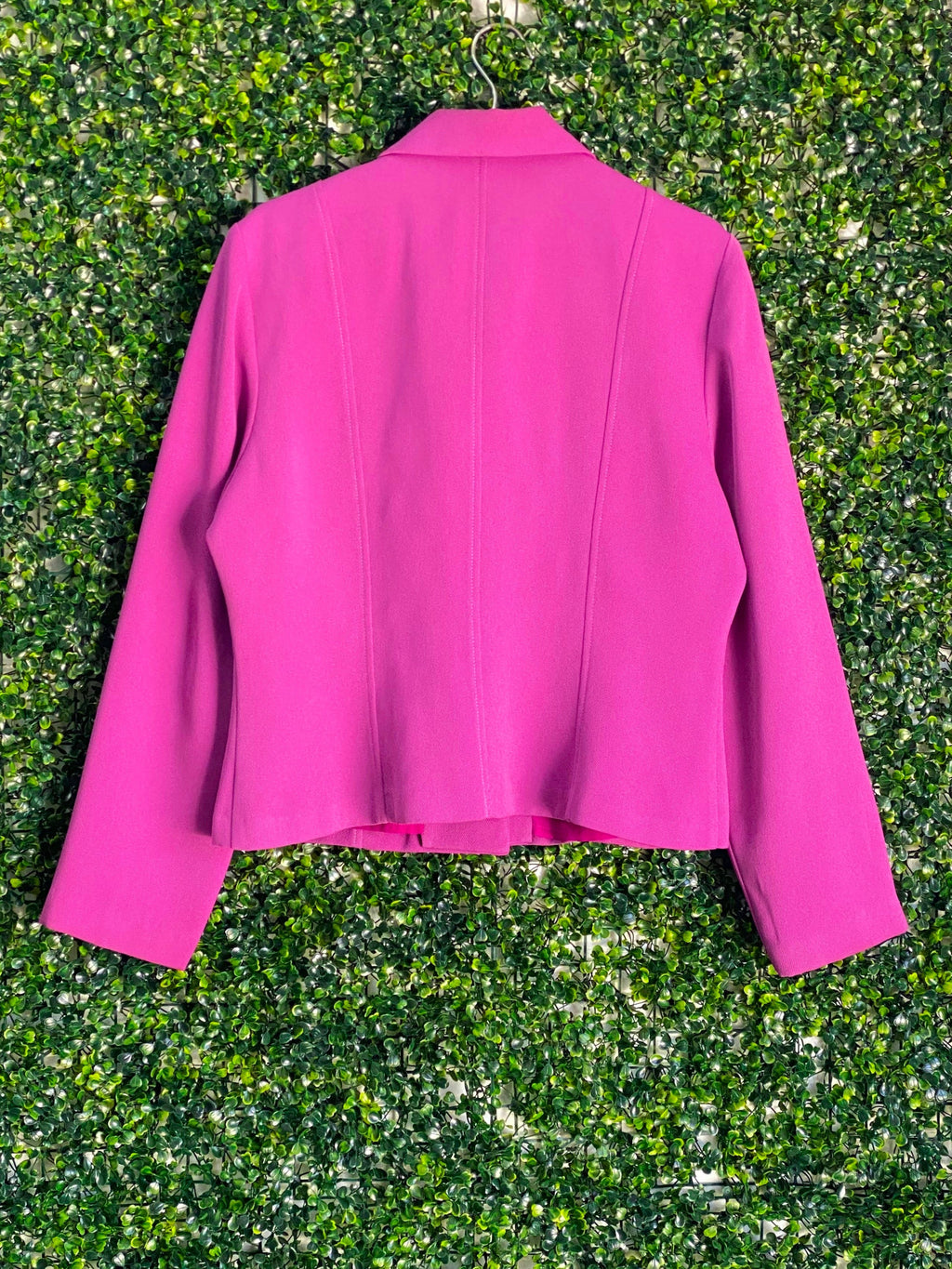 Obsession Magenta Tailored Three-Button Blazer — back