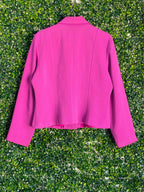 Obsession Magenta Tailored Three-Button Blazer — back