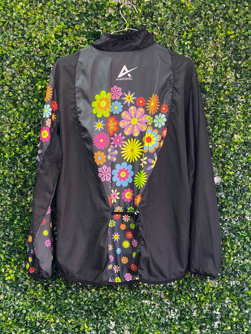 Anatomic Black Floral Cycling Jacket — back