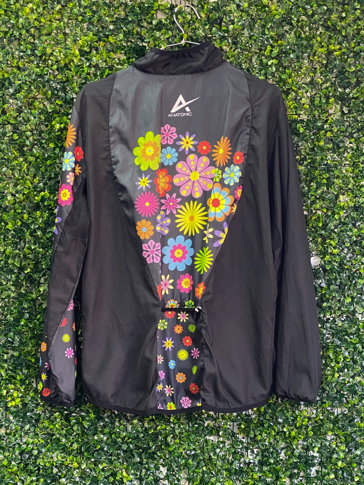 Anatomic Black Floral Cycling Jacket — back