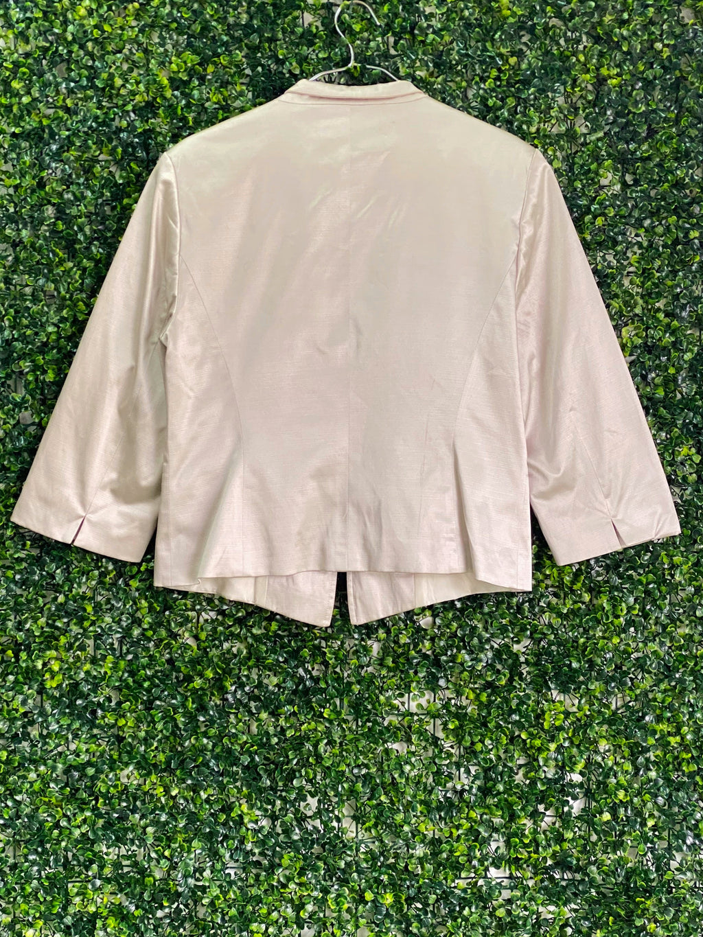 Daniel Hechter Cream Cotton-Blend Tailored Blazer — back