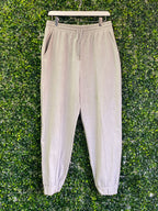 Stradivarius Light Grey Tailored Jogger Pants — front