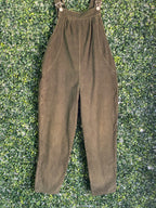 Olive Brown Corduroy Utility Dungarees — detail