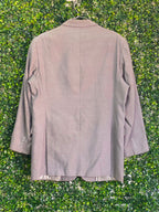 Connor Taupe Micro-Check Tailored Blazer — back
