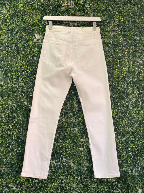 MNG Denim White Straight-Leg Jeans — back