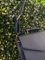 Navy Structured Crossbody Bag