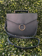Navy Structured Crossbody Bag