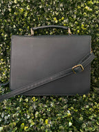 Navy Structured Crossbody Bag