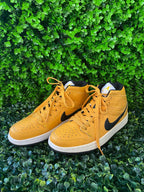 Mustard Yellow Nike Air Jordan High-Top Sneakers