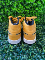 Mustard Yellow Nike Air Jordan High-Top Sneakers