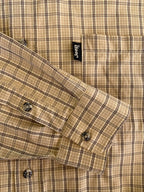 Jeep Beige Check Long-Sleeve Shirt