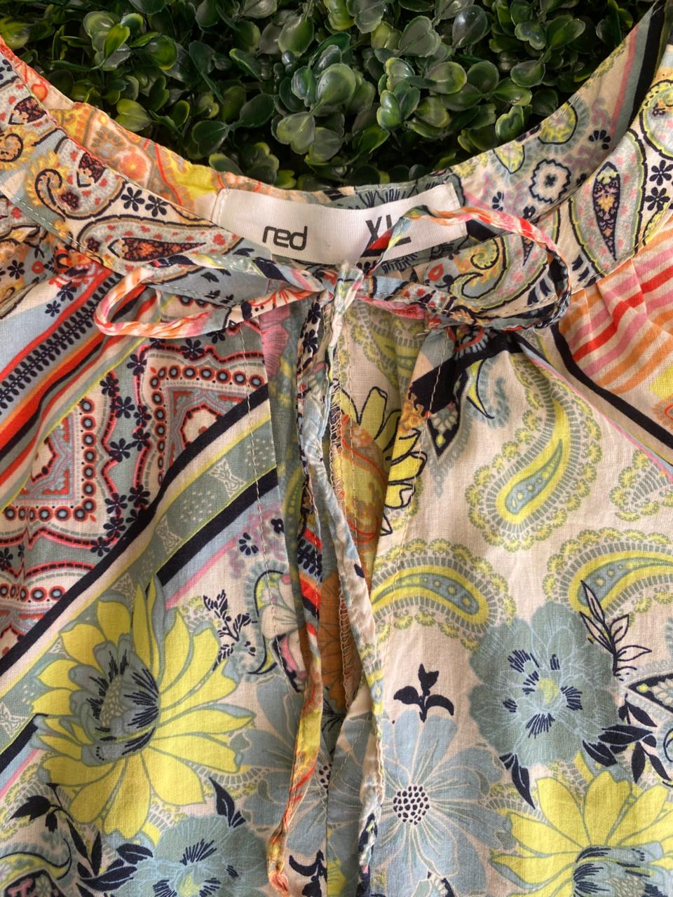 Patchwork Print Smock Dress
