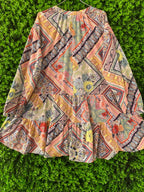 Patchwork Print Smock Dress