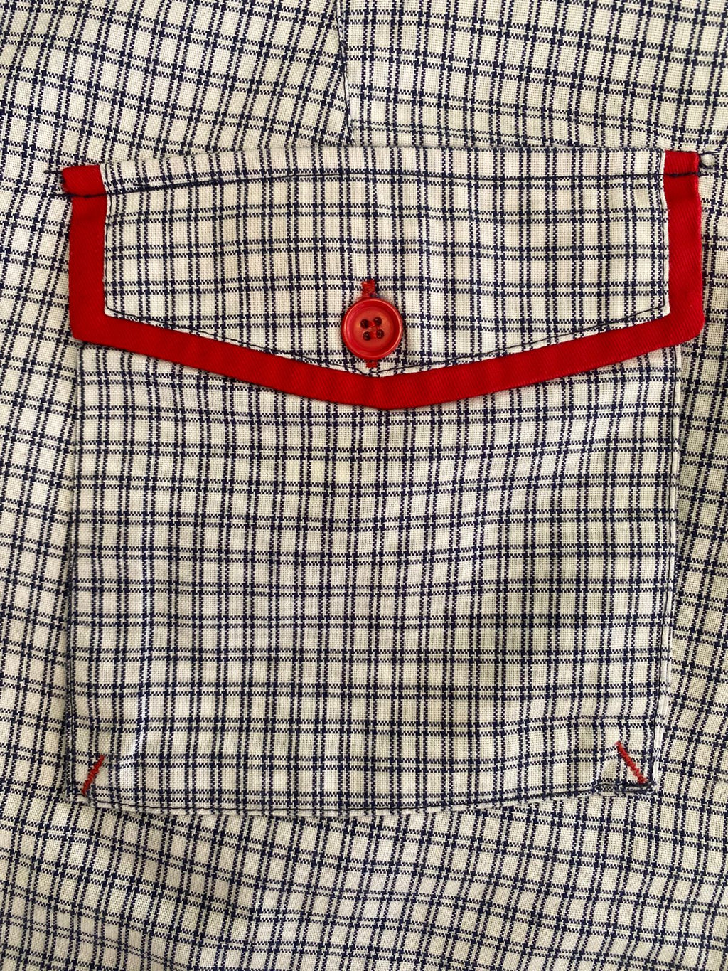 White Check Cargo Shorts