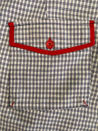 White Check Cargo Shorts