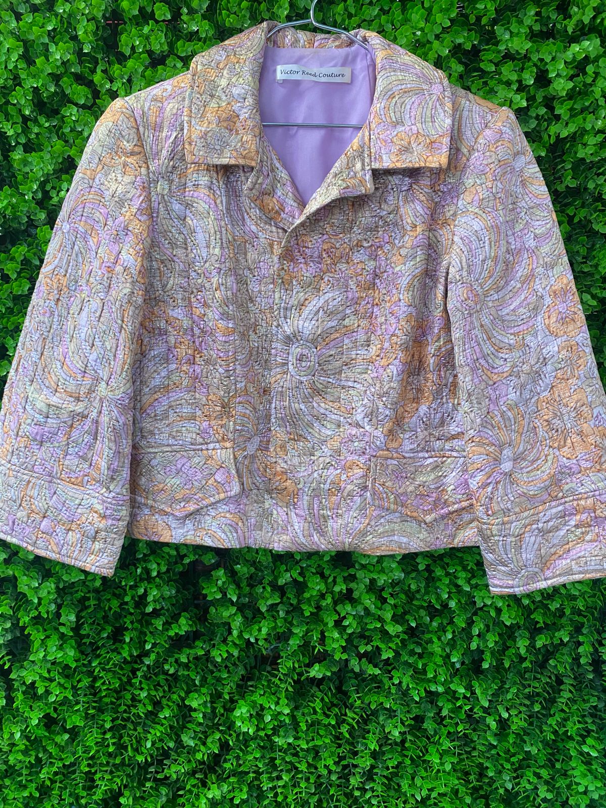 Victor Reed Couture Cropped Tapestry Jacket