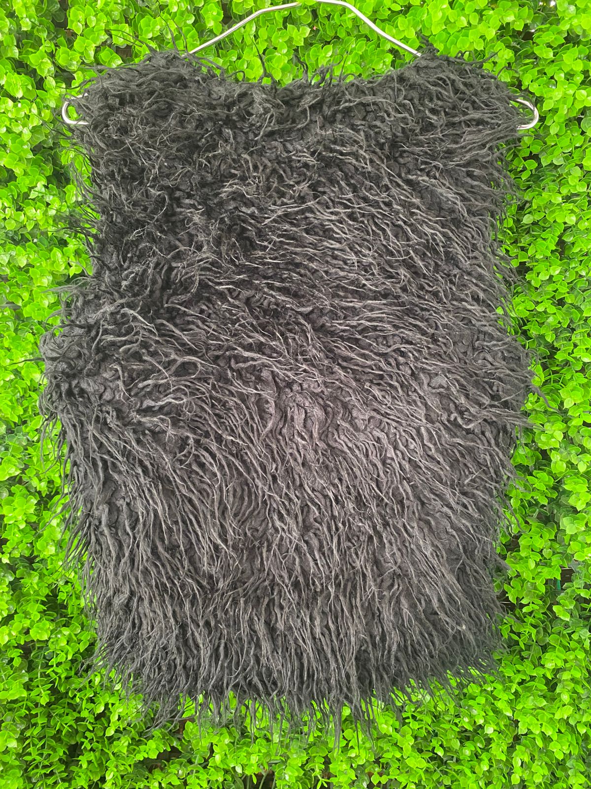 Black Faux Fur Sleeveless Vest