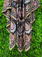 Black Paisley Handkerchief Dress