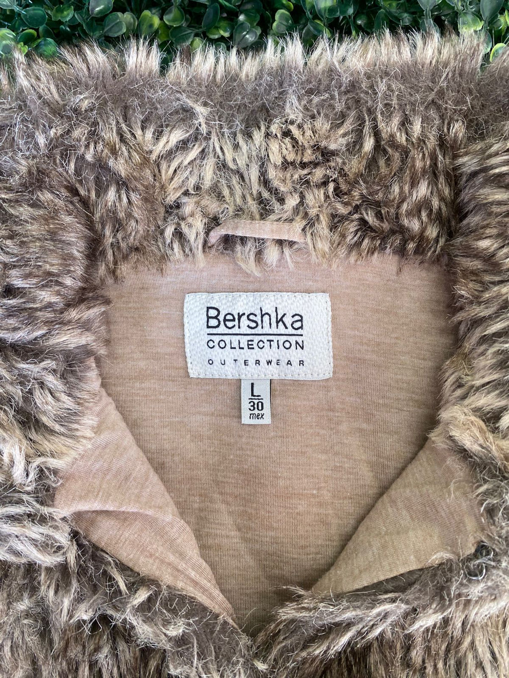 Bershka Collection Faux Fur Sleeveless Vest