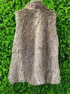 Bershka Collection Faux Fur Sleeveless Vest