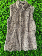 Bershka Collection Faux Fur Sleeveless Vest