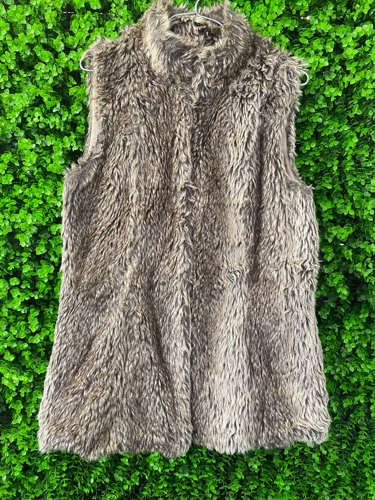 Bershka Collection Faux Fur Sleeveless Vest
