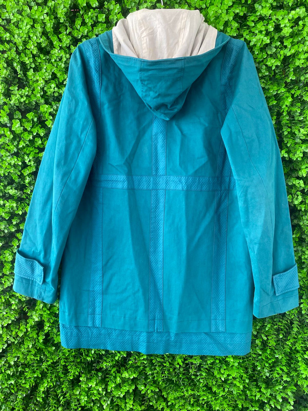 Comptoir des Cotonniers Teal Hooded Jacket