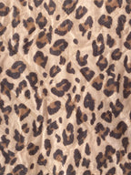 Leopard Print Reversible Sherpa-Lined Jacket