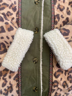 Leopard Print Reversible Sherpa-Lined Jacket