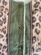 Leopard Print Reversible Sherpa-Lined Jacket