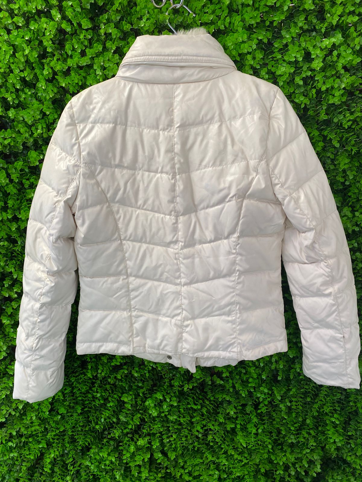Vera Moda Cream Padded Double-Breasted Jacket
